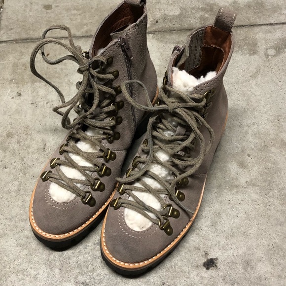 NEW Jeffrey Campbell Lace Up Hiker Boot - Picture 6 of 9